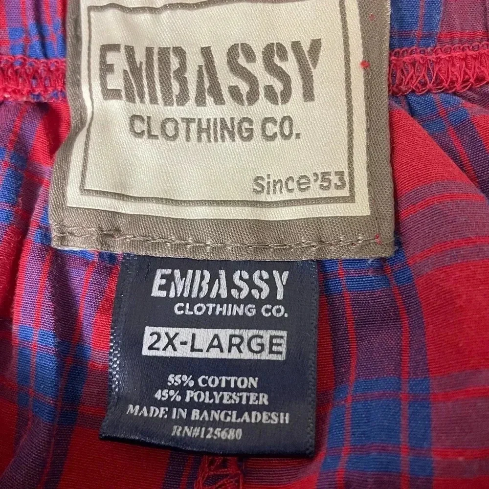 Embassy clothing Co. 2X. Large men’s PJ pants